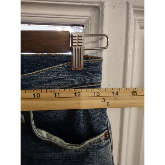 Redone Womens High Waist Button Fly Slim Ankle Jeans Pants Blue Size 24 - Picture 4 of 9